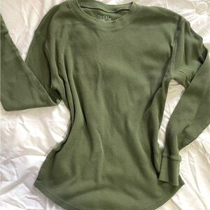 Time and Tru Sage Long Sleeve Tee